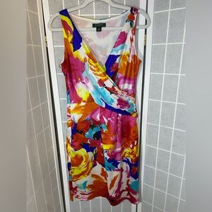 Ralph Lauren Colorful Floral Midi Dress